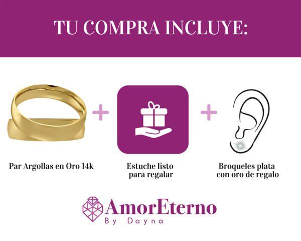 Argollas Kaeru 14k - Imagen 7