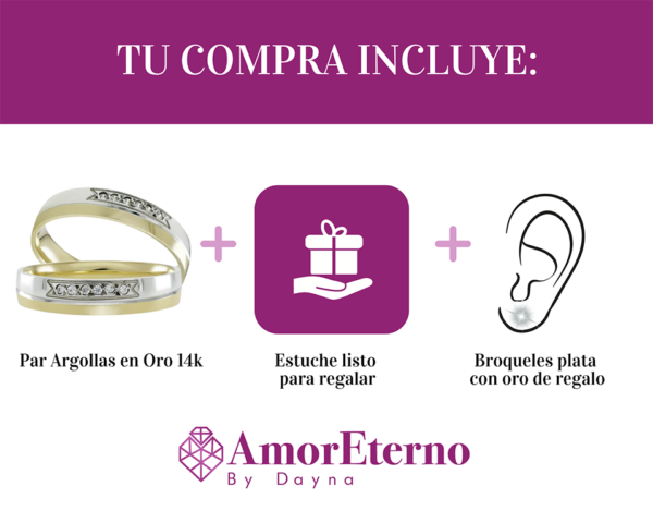 Argollas Venezia 14k - Imagen 7