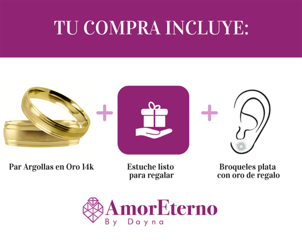 Argollas Ternura 14k - Imagen 7