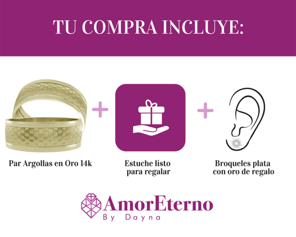 Argollas Florenzia 14k - Imagen 7