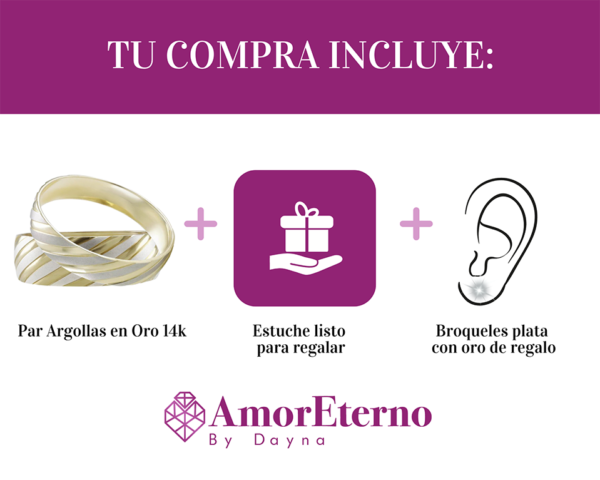 Argollas Sensualidad 14k - Imagen 7