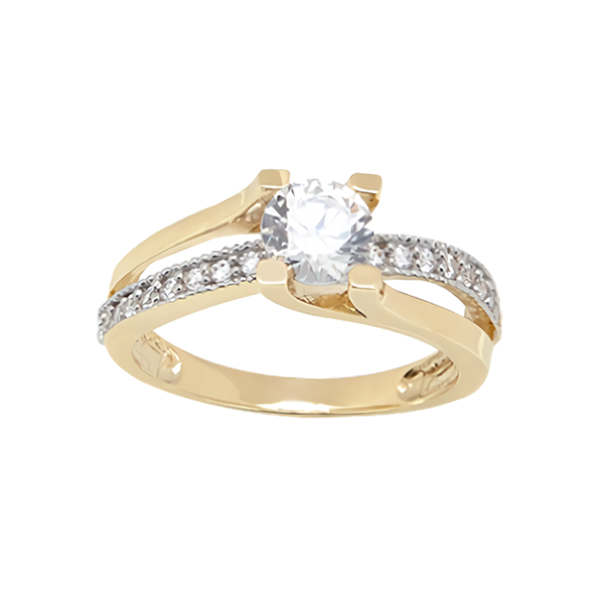 Anillo Cascada 14k