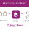 Amor Eterno - Broqueles Círculo Elegante Corazón / Oro 10k - Imagen 9