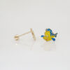 Amor Eterno - Broqueles Flounder - Sirenita Disney / Oro 10k - Imagen 6