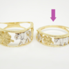 Anillo Buena Suerte Angosto 14K - Imagen 4