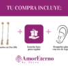 Amor Eterno - Aretes Colgantes Bisel Bolitas / Oro 10k - Imagen 8