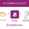 Amor Eterno - Grueso Anillo / Cuadrado 25 / Oro Sólido 10k - Imagen 8