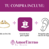 Amor Eterno - Anillo Inglés / Oro Sólido 14k - Imagen 8