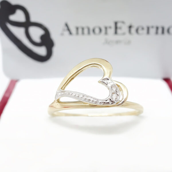 Amor Eterno - Anillo Love Ada - Oro Solido 14K - Imagen 5