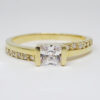 Amor Eterno - Anillo Kristal / Oro 14k Solido - Imagen 3