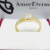 Amor Eterno - Anillo Kristal / Oro 14k Solido - Imagen 5