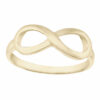 Amor Eterno - Anillo Infinito Grande / Oro Solido 14k