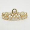 Amor Eterno - Anillo Corona Ingrid - Oro Solido 10k - Imagen 3