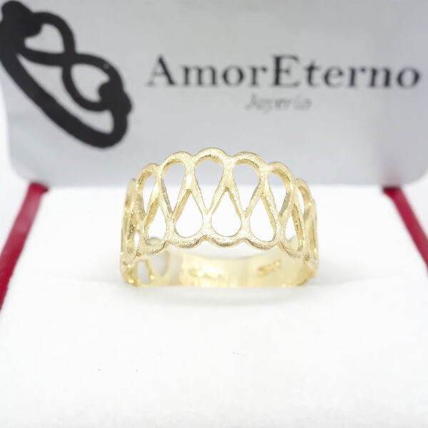 Amor Eterno - Anillo Cristina - Oro Solido 10k - Imagen 5