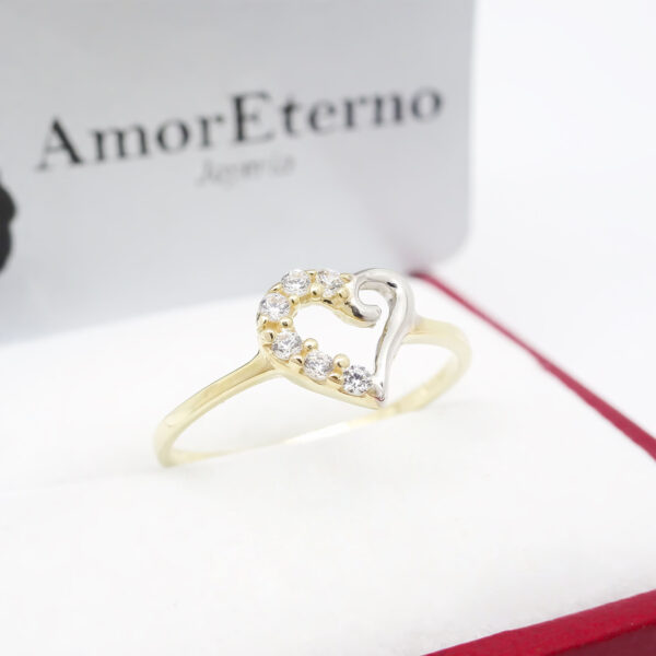 Amor Eterno - Anillo Corazón Luriga / Oro 14k - Imagen 4