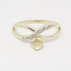 Amor Eterno - Anillo Corazón Colgante / Oro Sólido 14K - Imagen 2