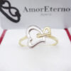 Amor Eterno - Anillo Corazones Unidos / Oro 10k Sólido - Imagen 5