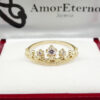 Amor Eterno - Anillo Corona Leslie / Oro Sólido 10k - Imagen 4