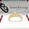 Amor Eterno - Anillo Corona Leslie / Oro Sólido 10k - Imagen 6
