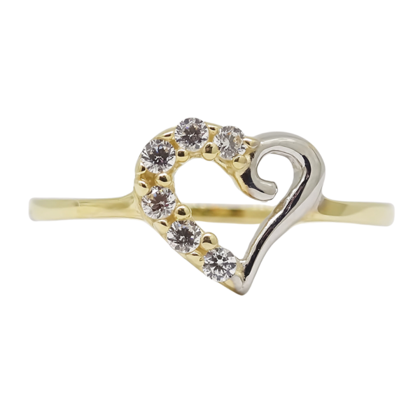 Amor Eterno - Anillo Corazón Luriga / Oro 14k