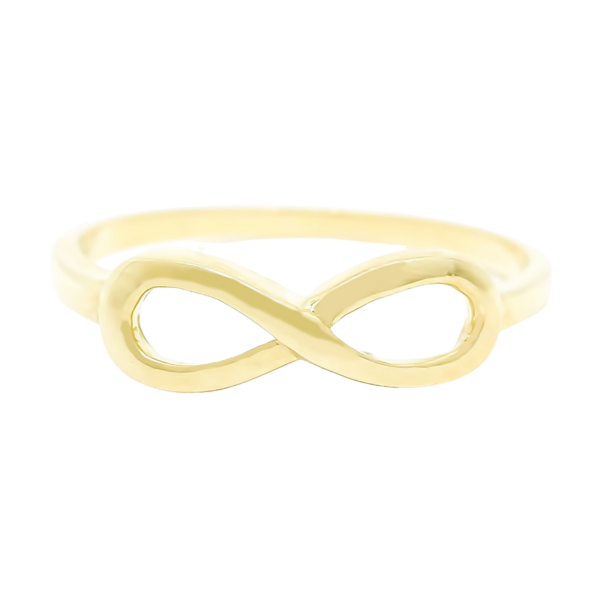 Amor Eterno - Anillo Infinito Chico / Oro 10k Sólido