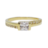 Amor Eterno - Anillo Kristal / Oro 14k Solido