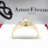 Amor Eterno - Anillo Solitario / Nevada / Oro 10k Solido - Imagen 5
