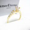 Amor Eterno - Anillo Solitario / Nevada / Oro 10k Solido - Imagen 4