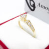 Amor Eterno - Anillo Solitario / Nevada / Oro 10k Solido - Imagen 6