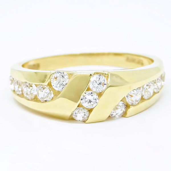 Amor Eterno - Grueso Anillo Paris / Oro Sólido 14k - Imagen 3