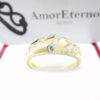 Amor Eterno - Grueso Anillo Paris / Oro Sólido 14k - Imagen 5
