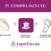 Amor Eterno - Anillo Solitario / Nevada / Oro 10k Solido - Imagen 8