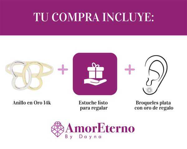 Amor Eterno - Anillo Mariposa Garigol / Oro 14k Sólido - Imagen 9