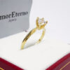 Amor Eterno - Solitario Hermoso / Reina / Oro 10k Solido - Imagen 4