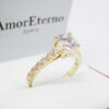 Amor Eterno - Anillo Round / Oro 14k Sólido - Imagen 4