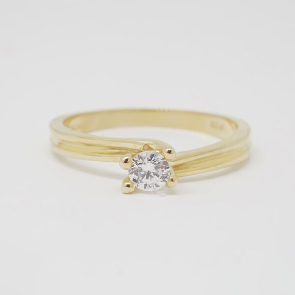 Amor Eterno - Anillo Saturn / Oro 14k Sólido - Imagen 3