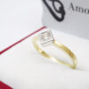 Amor Eterno - Anillo Rombo / Oro Sólido 10k - Imagen 5
