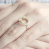 Amor Eterno - Anillo Omega / Oro 14k Sólido - Imagen 8