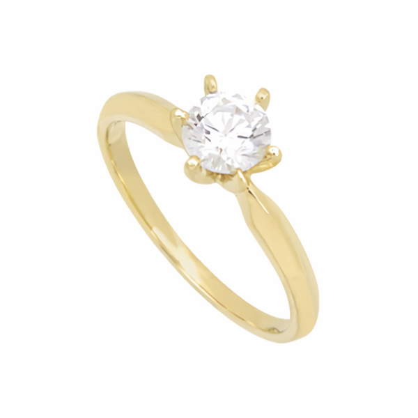 Amor Eterno - Solitario Hermoso / Reina / Oro 14k Solido
