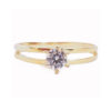 Amor Eterno - Anillo Mía / Oro Sólido 14k