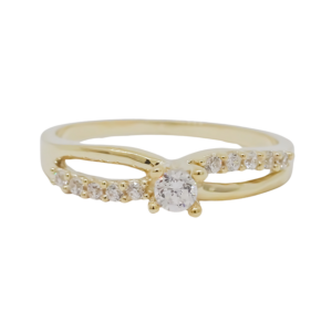 Amor Eterno - Anillo Venus / Oro 10k Sólido