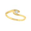 Amor Eterno - Anillo Ondas / Oro Sólido 10k
