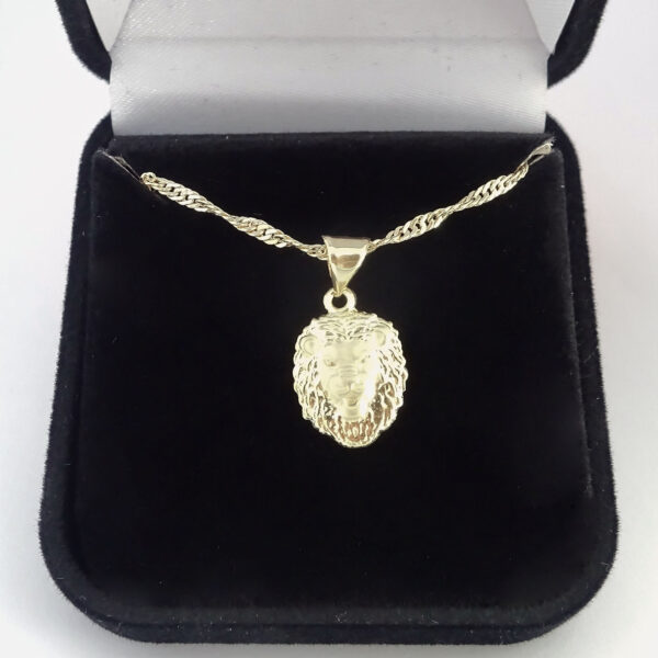 Amor Eterno - Dije León / Oro Sólido 10k - Imagen 6