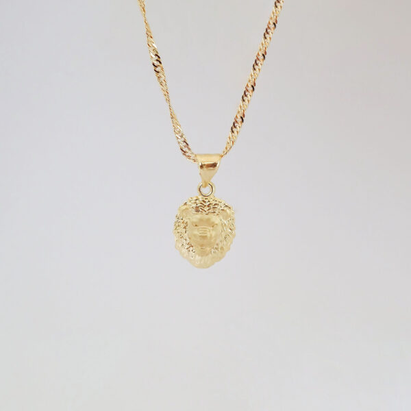 Amor Eterno - Dije León / Oro Sólido 10k - Imagen 4