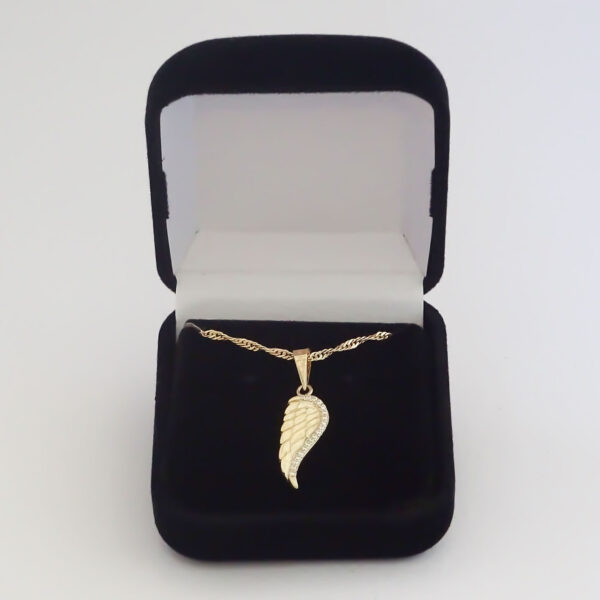 Amor Eterno - Dije Ala Protectora Ángel / Oro Sólido 10k - Imagen 6
