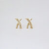 Amor Eterno - Broqueles Par Elegance X Aretes / Oro 10k - Imagen 4