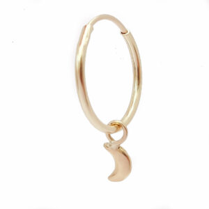 Amor Eterno - Dije con Arracada Luna / Oro 10k + Regalo