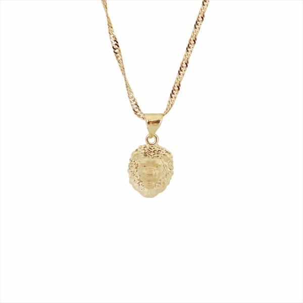 Amor Eterno - Dije León / Oro Sólido 10k