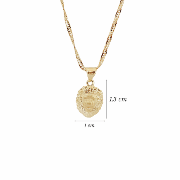 Amor Eterno - Dije León / Oro Sólido 10k - Imagen 2