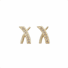 Amor Eterno - Broqueles Par Elegance X Aretes / Oro 10k